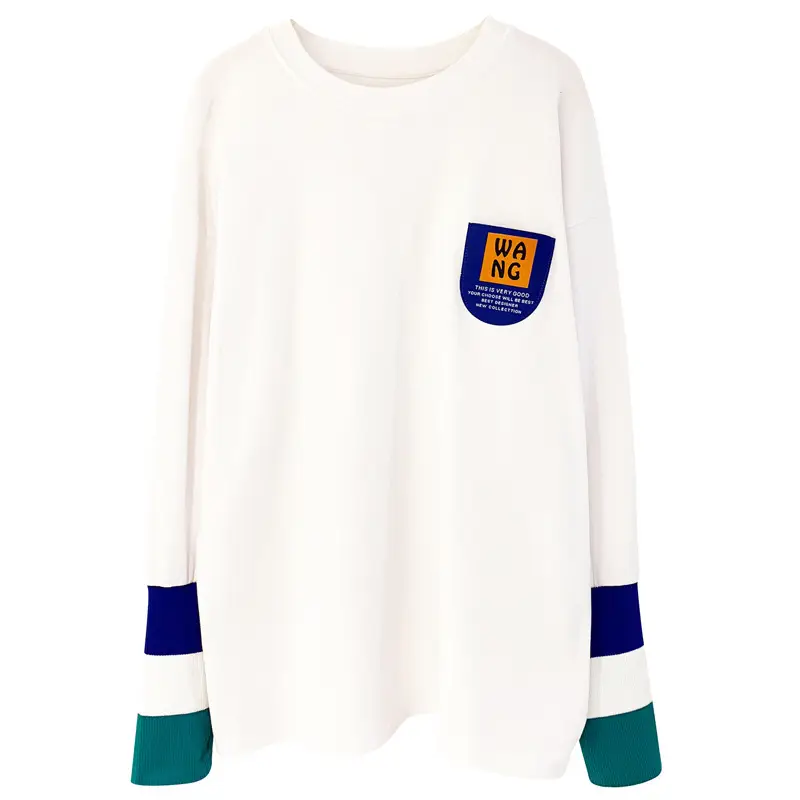 Women's Black Long Sleeve Western Shirt with Blue Trim - Image 6