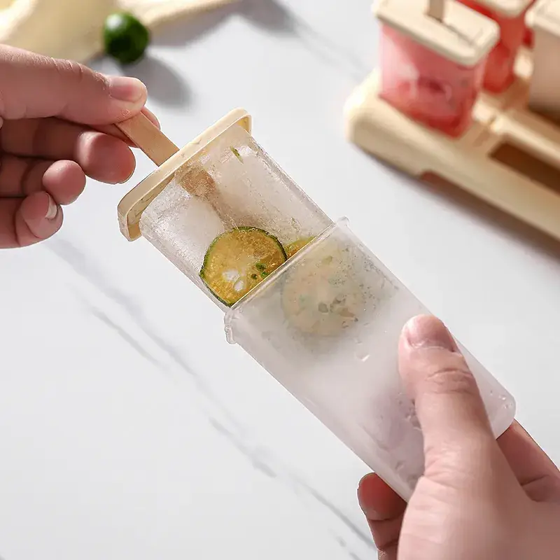 Nine-Compartment Plastic Ice Pop Mold Set - Image 11