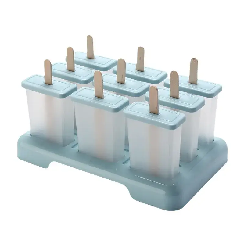 Nine-Compartment Plastic Ice Pop Mold Set - Image 13