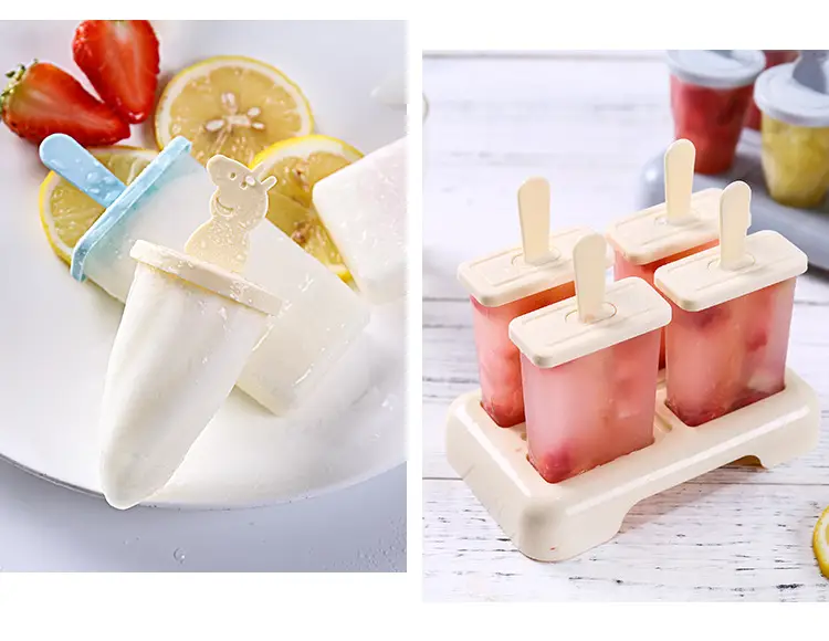 Nine-Compartment Plastic Ice Pop Mold Set — feature 7