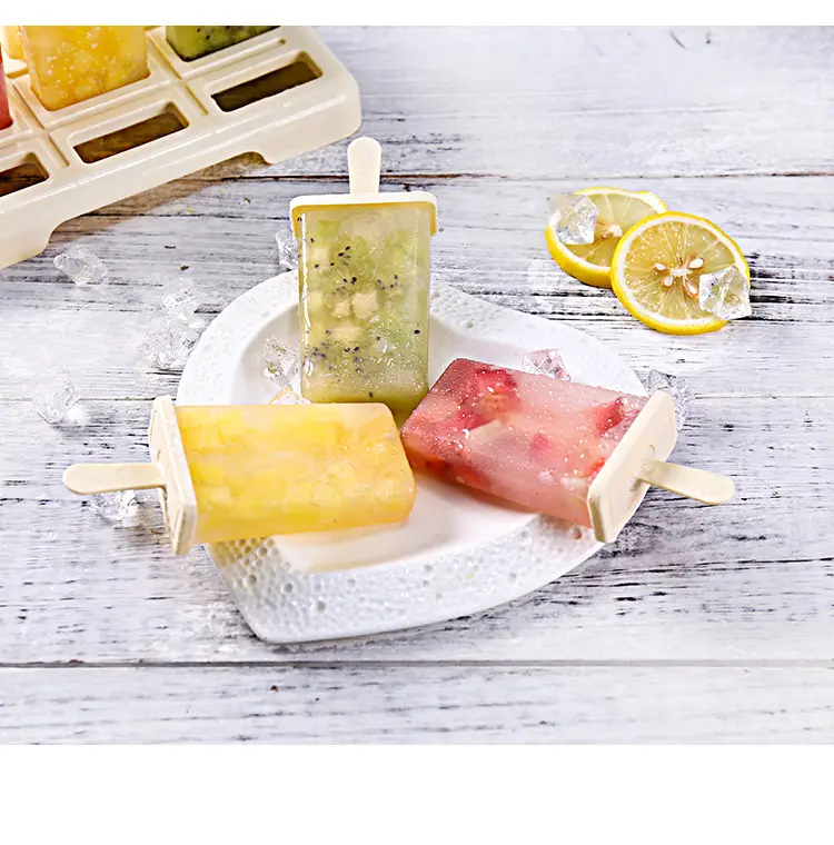 Nine-Compartment Plastic Ice Pop Mold Set — feature 8