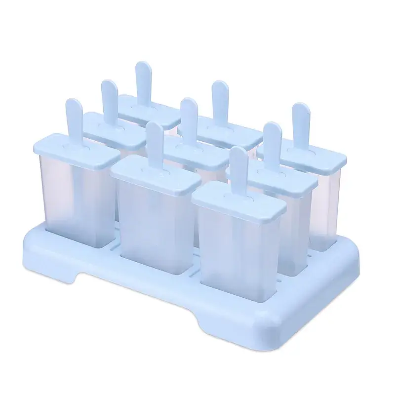 Nine-Compartment Plastic Ice Pop Mold Set - Image 4