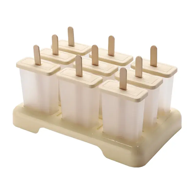 Nine-Compartment Plastic Ice Pop Mold Set - Image 6