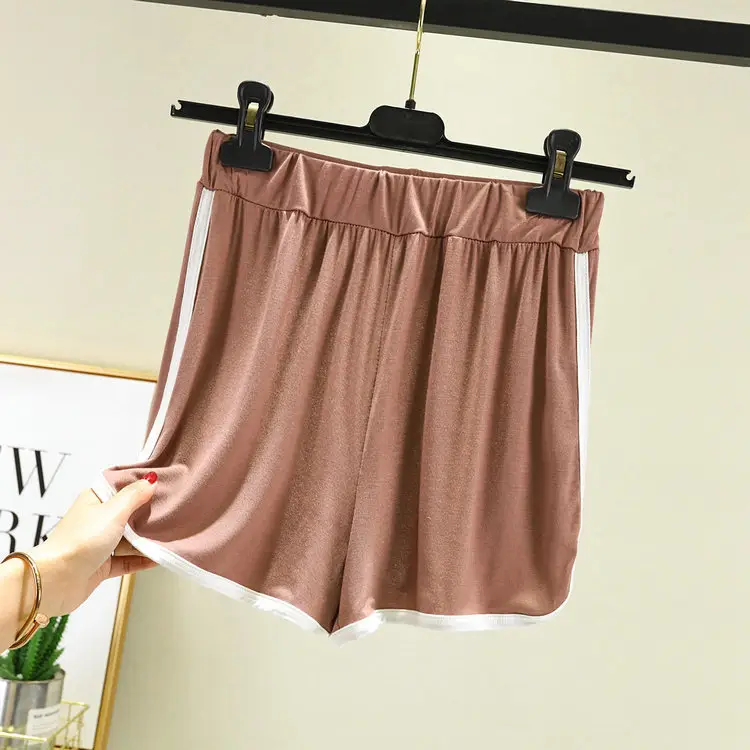 Women's Green Modal Cotton Shorts Summer Wear - Image 11