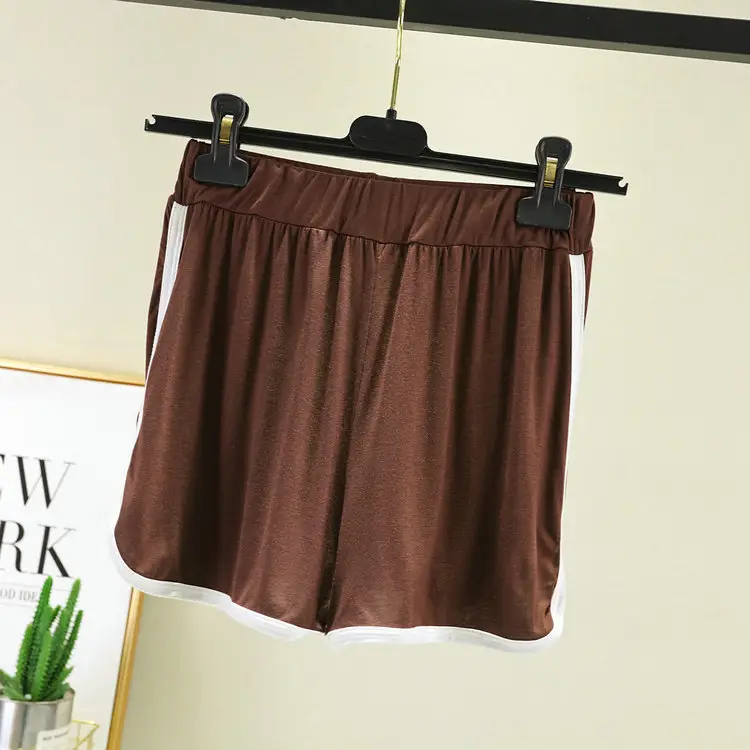 Women's Green Modal Cotton Shorts Summer Wear - Image 13