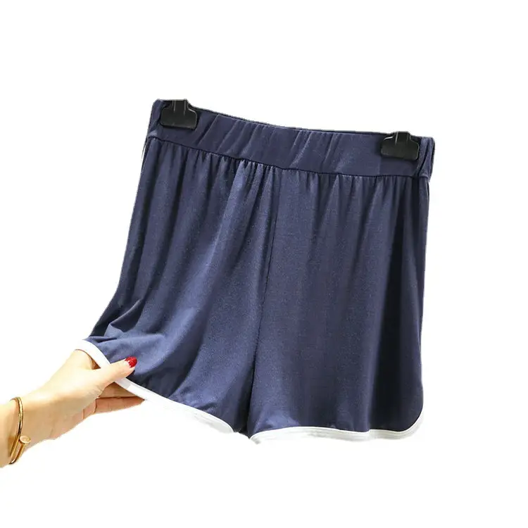 Women's Green Modal Cotton Shorts Summer Wear - Image 14