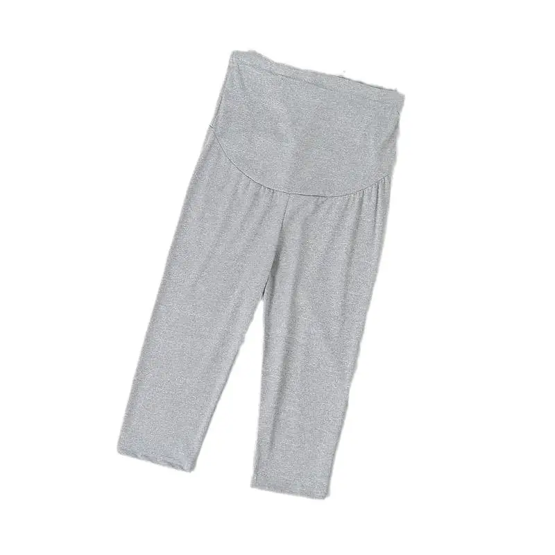 Pregnant Women's Grey Stretch Leggings Pants - Image 7
