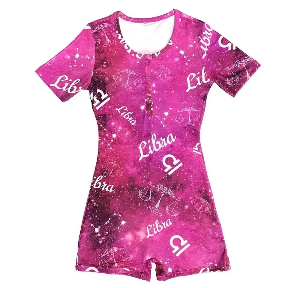 Green Constellation Print Baby Jumpsuit for Women