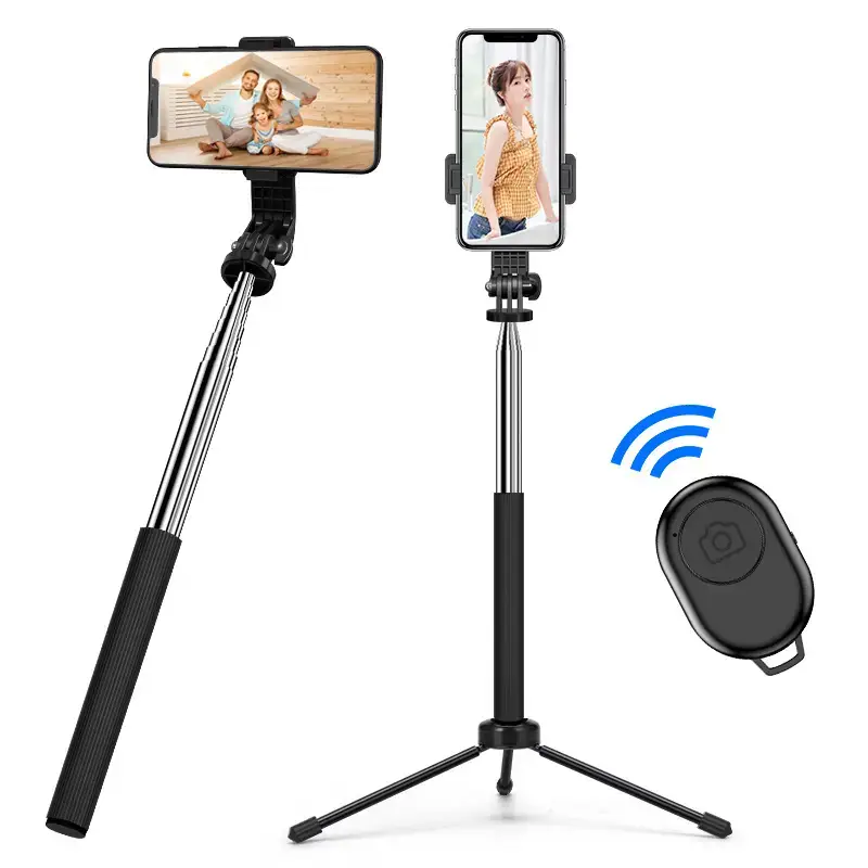 Multi-functional Phone Stand Tripod with Bluetooth Remote