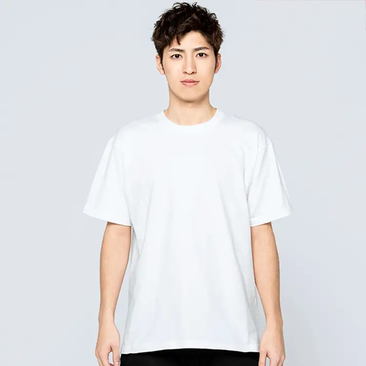 Gray Cotton T-Shirt 250g Round Neck Short Sleeve