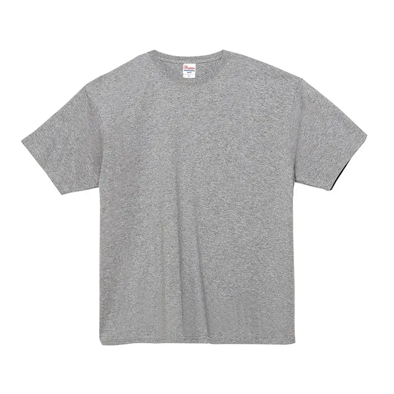 Gray Cotton T-Shirt 250g Round Neck Short Sleeve