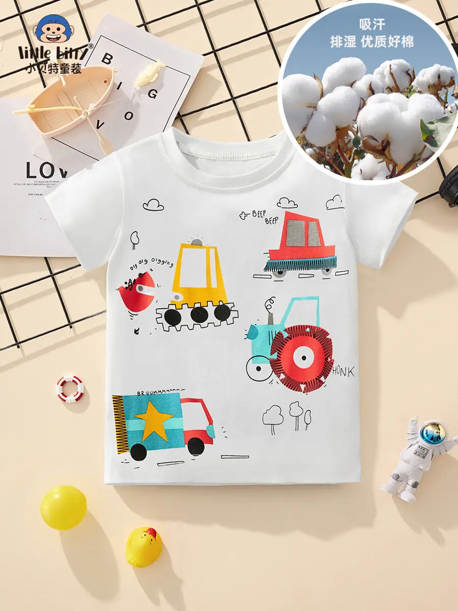 Yellow T-Shirt for Boys with T-Rex on Bike Design - Image 10