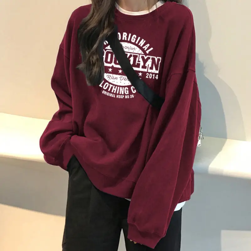 Women Black Original U.S. C Cotton Sweatshirt Set - Image 2