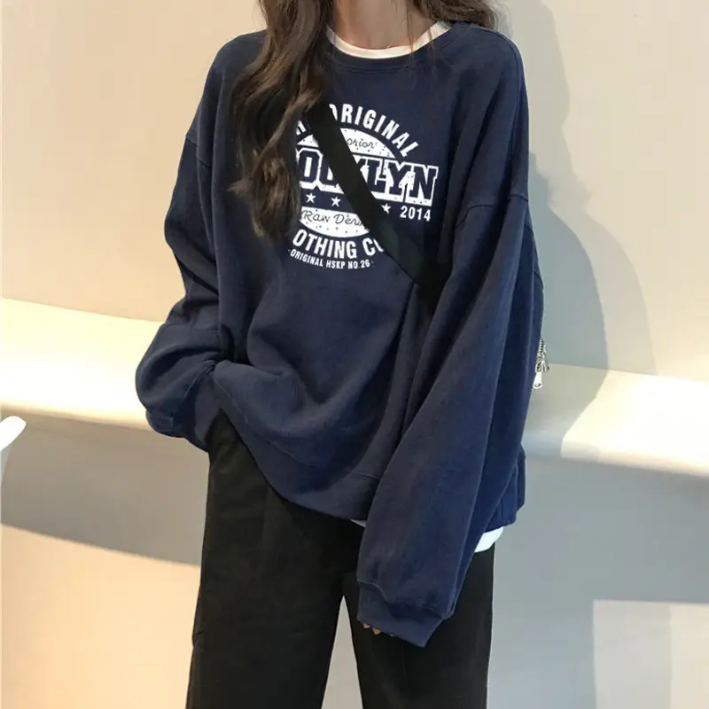 Women Black Original U.S. C Cotton Sweatshirt Set - Image 4