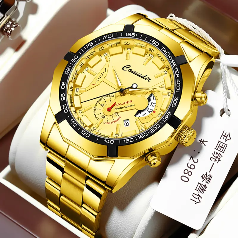A generation of automatic movement watch men's calendar waterproof luminous non-mechanical watch large dial cross-border new