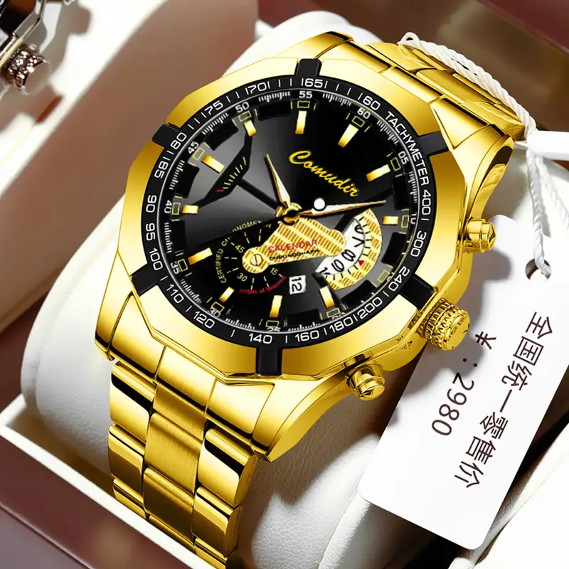 A generation of automatic movement watch men's calendar waterproof luminous non-mechanical watch large dial cross-border new
