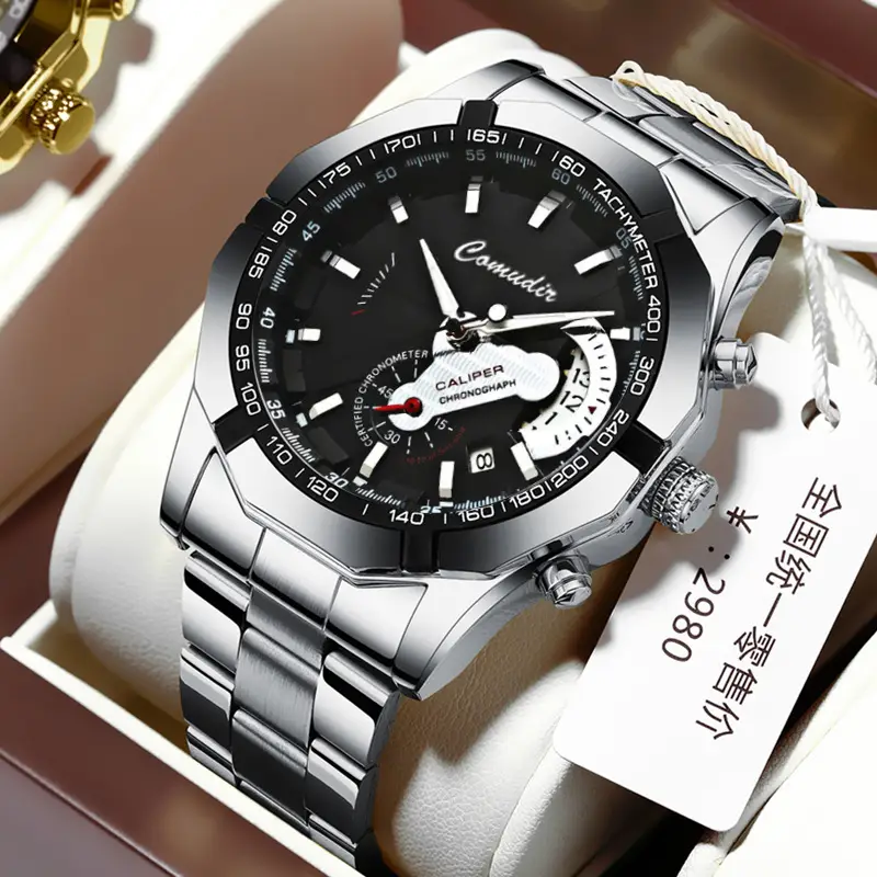 A generation of automatic movement watch men's calendar waterproof luminous non-mechanical watch large dial cross-border new