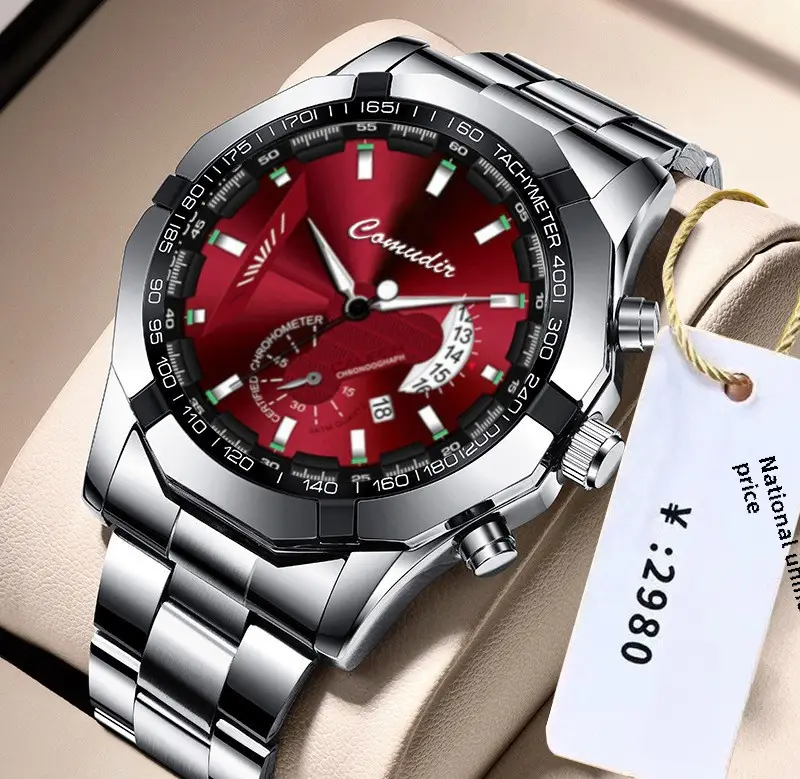A generation of automatic movement watch men's calendar waterproof luminous non-mechanical watch large dial cross-border new