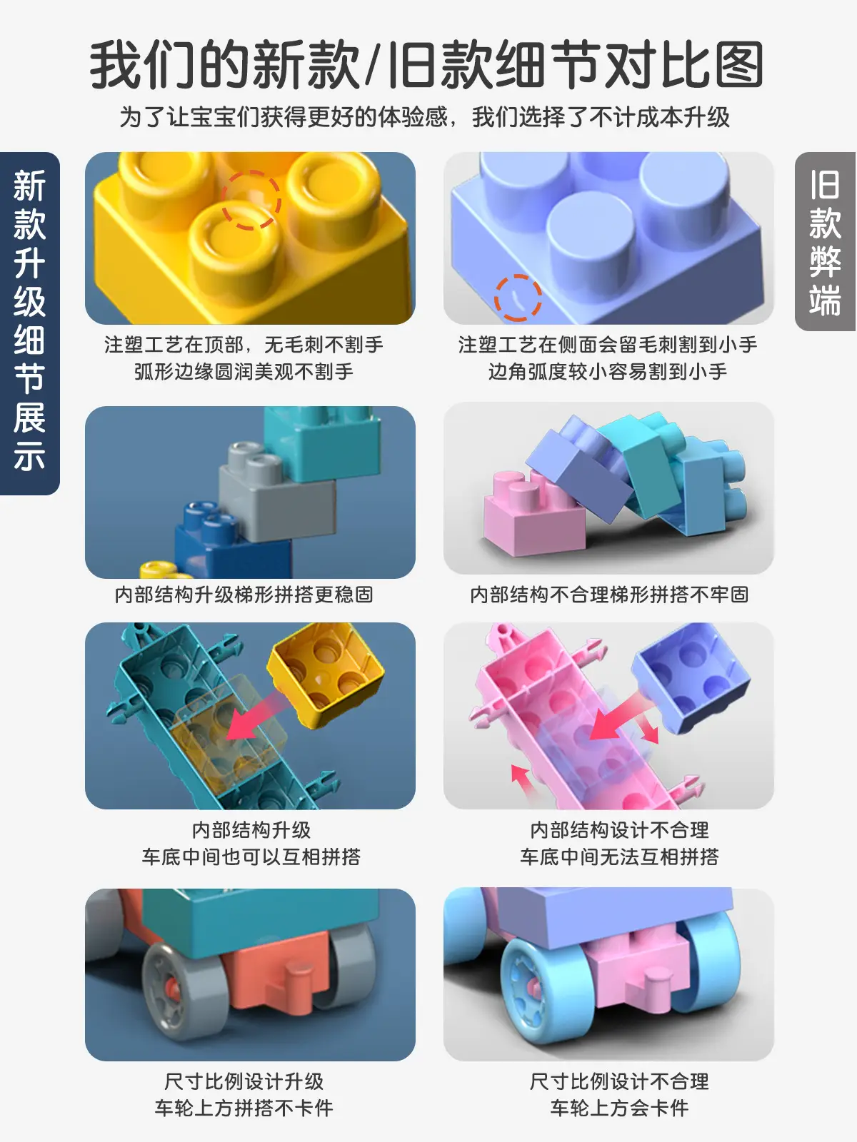 Morandi Color Series Kids Building Blocks Set 300 Pieces — feature 5