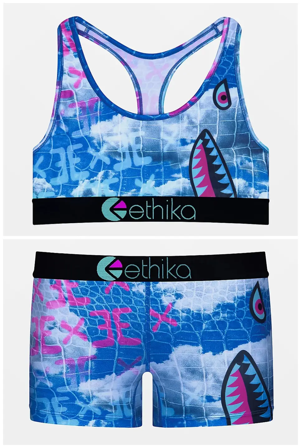 Ethika Printed Yoga Suit Women Parrot Design Shorts Set - Image 10