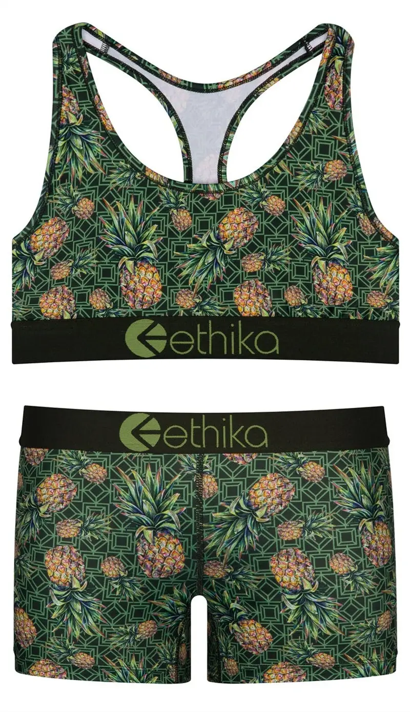 Ethika Printed Yoga Suit Women Parrot Design Shorts Set - Image 16
