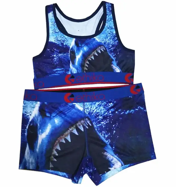 Ethika Printed Yoga Suit Women Parrot Design Shorts Set - Image 4