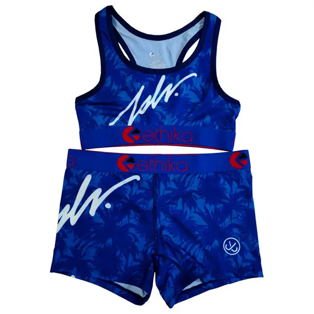Ethika Printed Yoga Suit Women Parrot Design Shorts Set - Image 5