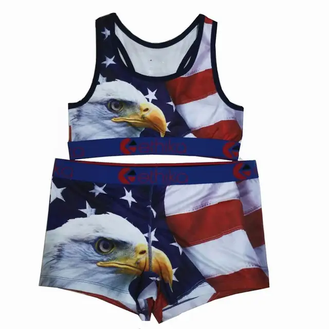 Ethika Printed Yoga Suit Women Parrot Design Shorts Set - Image 8
