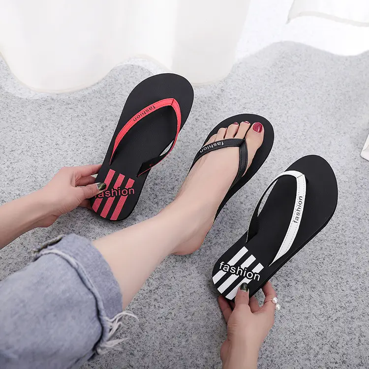 EVA Flip Flops for Girls Black Casual Summer