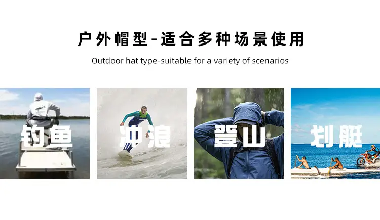 Black Foldable Rainproof Cap for Outdoor Travel — feature 9