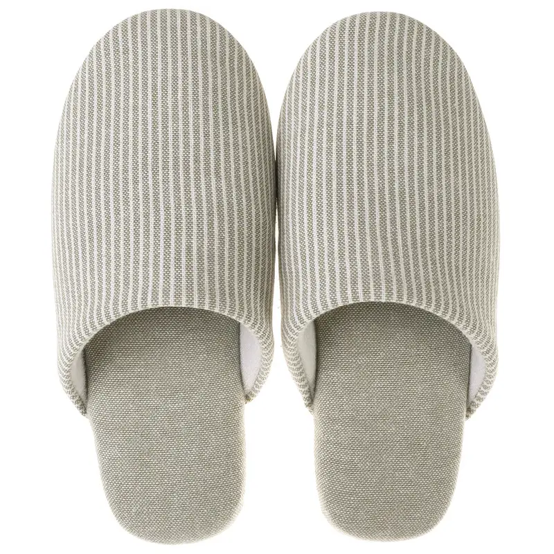 Japanese-Style Floor Slippers for Men, Wooden Floor Indoor Soft-Soled Shoes, Suitable for All Seasons, Autumn and Winter, Machine Washable Cloth-Soled Cotton Slippers for Women, Silent - Image 3