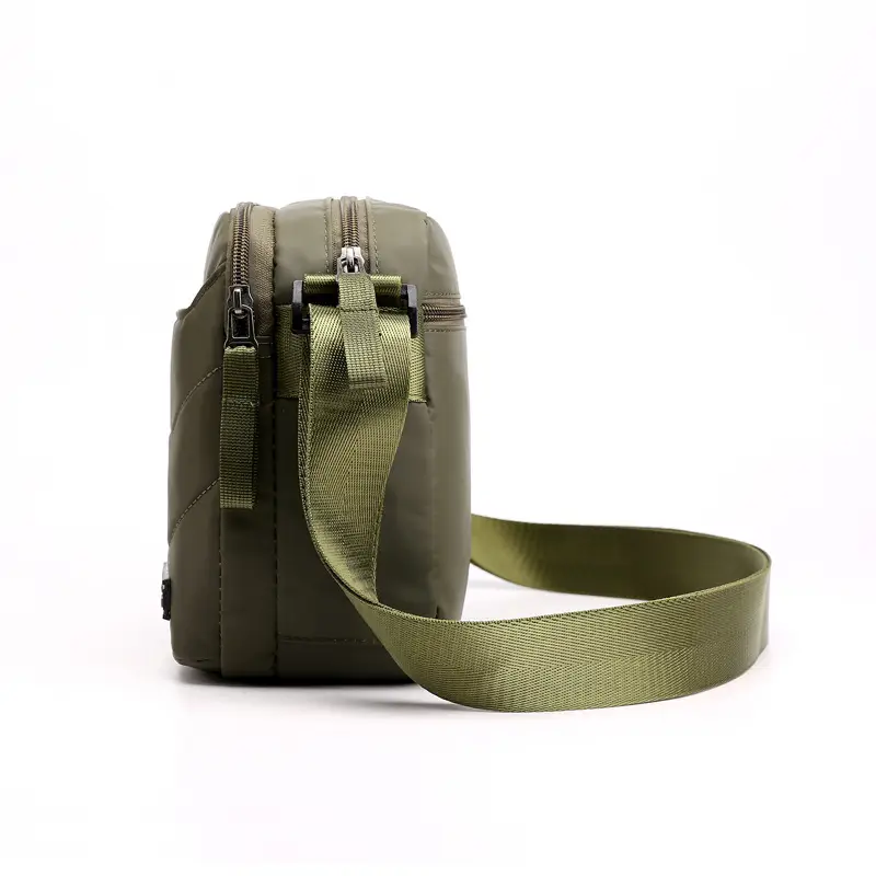 Men's Black Nylon Crossbody Bag for 2024