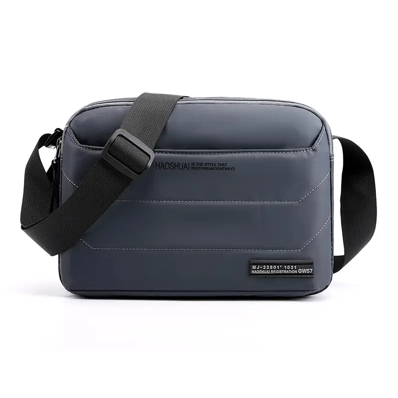 Men's Black Nylon Crossbody Bag for 2024