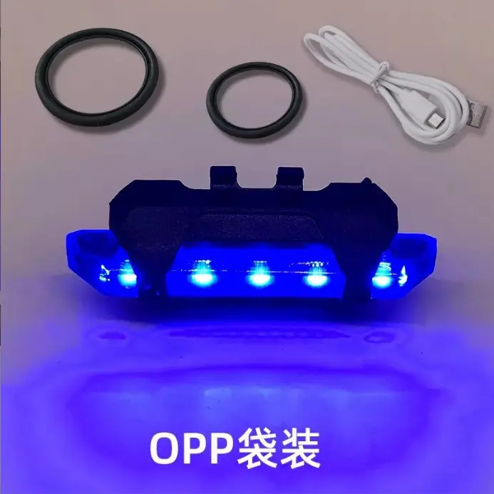 Wholesale mountain bike light riding tail light USB rechargeable light rear warning light night bike equipment bicycle tail light