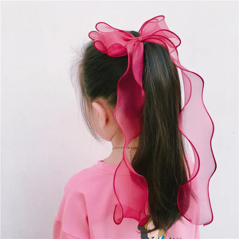 Clear Silver Bow Ribbon Hairpin for Women - Image 6