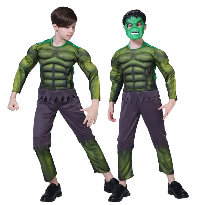 Halloween revenge hero return COSPLAY clothes children's performance clothing steel muscle clothing American team clothing — feature 5