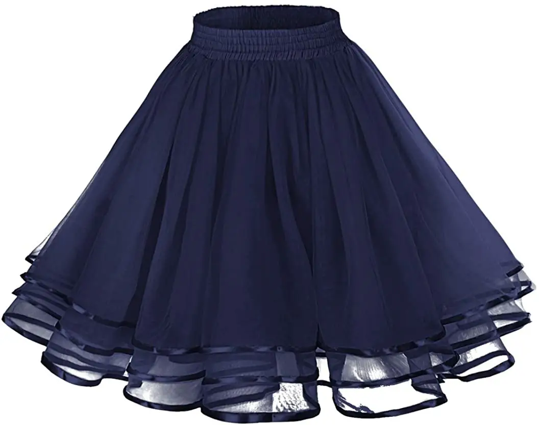 Red Three-Layer Ribbon Support Skirt for Girls - Image 16
