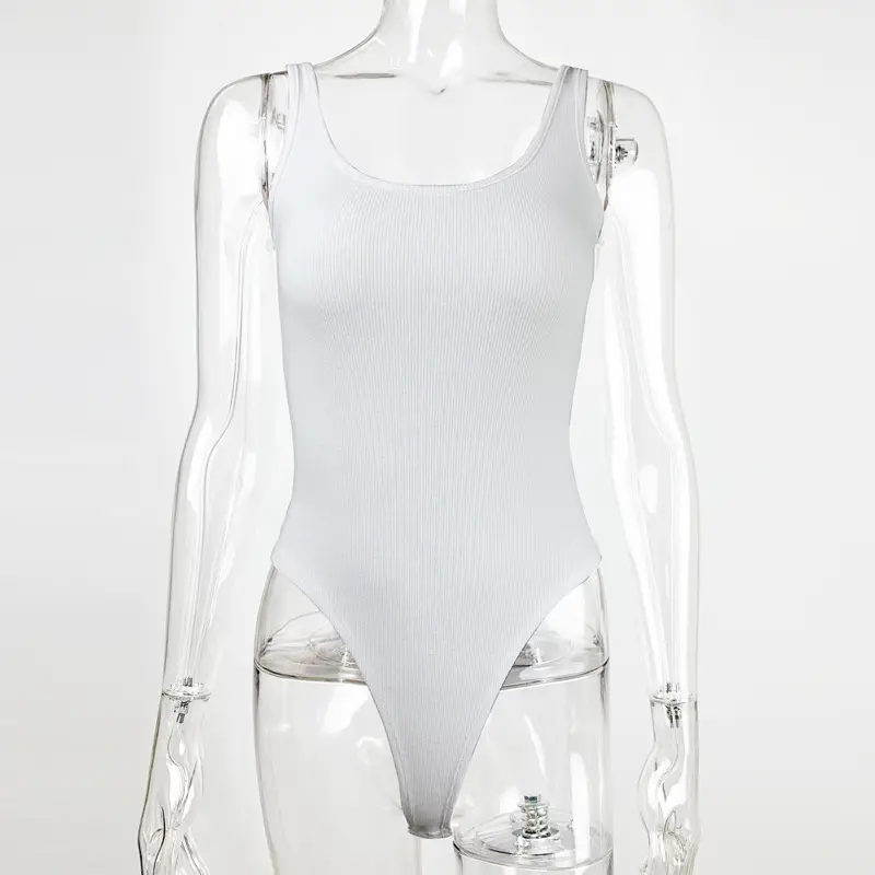 2025 Summer White Backless Tight Vests for Women - Image 2
