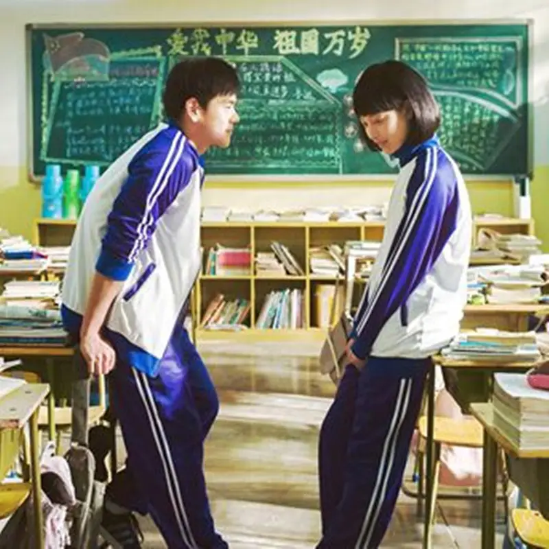 Blue & White School Uniform Track Suit for Boys Girls - Image 7