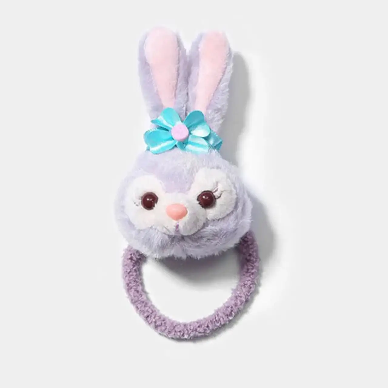 Cute Plush Rabbit Ear Headband Purple - Image 2