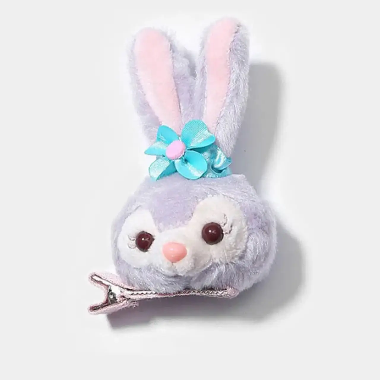 Cute Plush Rabbit Ear Headband Purple - Image 4