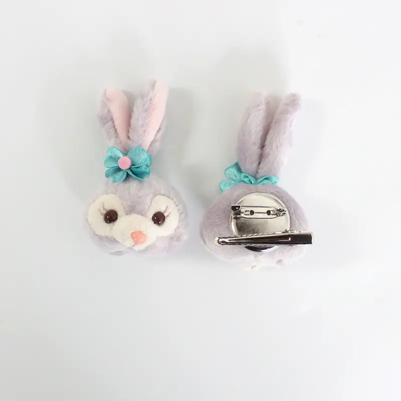 Cute Plush Rabbit Ear Headband Purple - Image 7