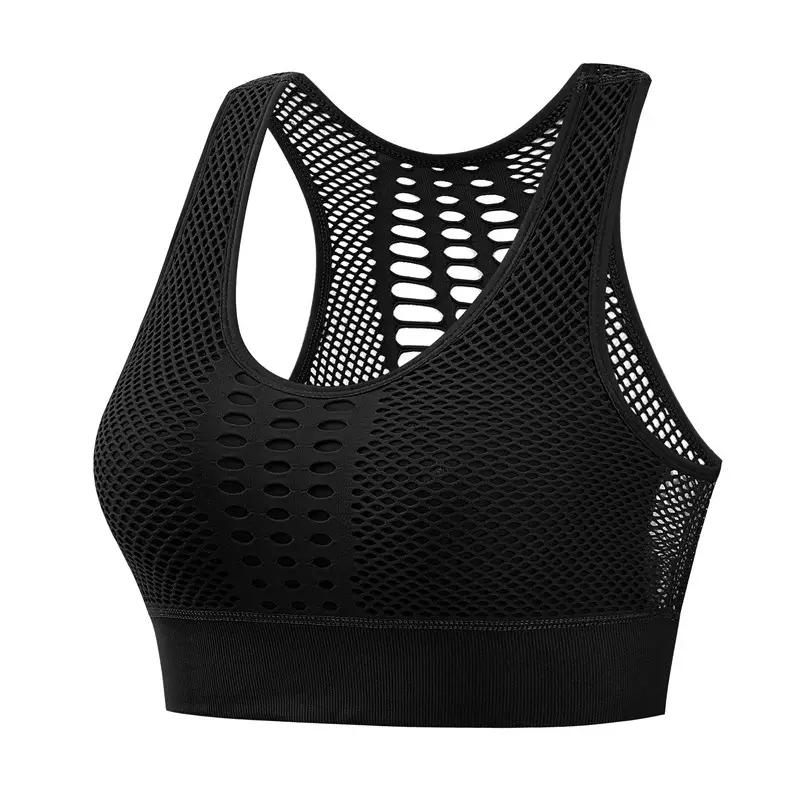 Hdoxia Breathable Mesh Light Sports Bra Shockproof Vest Push-Up Fitness Running Yoga Shaping Beautiful Back Bra - Image 3