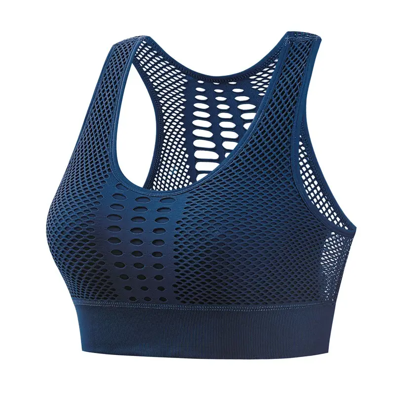 Hdoxia Breathable Mesh Light Sports Bra Shockproof Vest Push-Up Fitness Running Yoga Shaping Beautiful Back Bra - Image 4