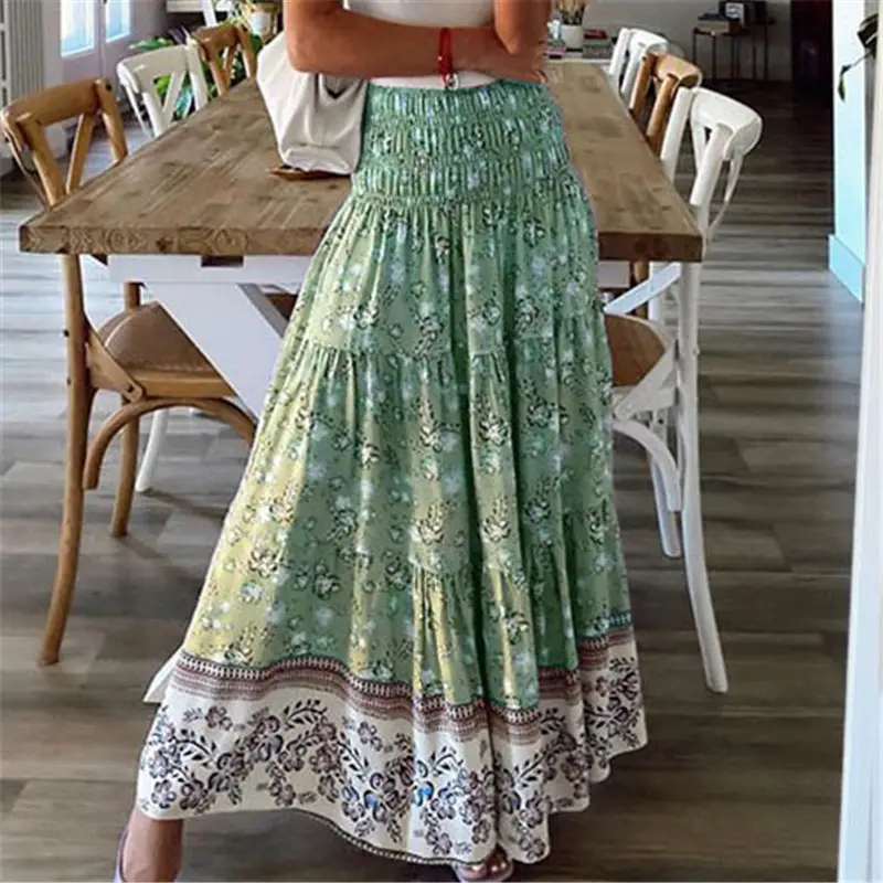 2024 Printed High Waist Skirt Set for Women - Image 2