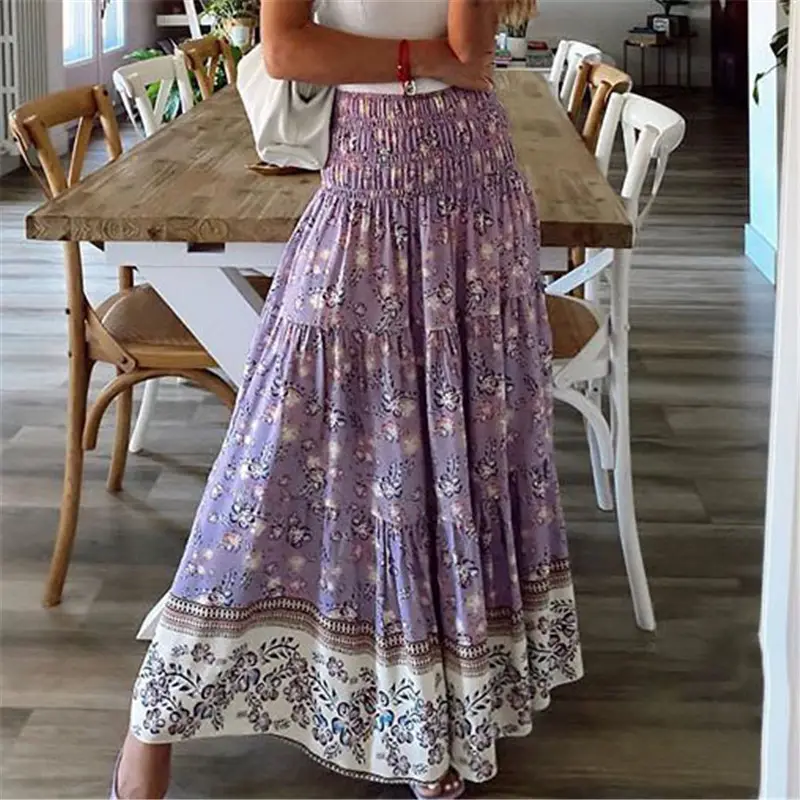 2024 Printed High Waist Skirt Set for Women - Image 4
