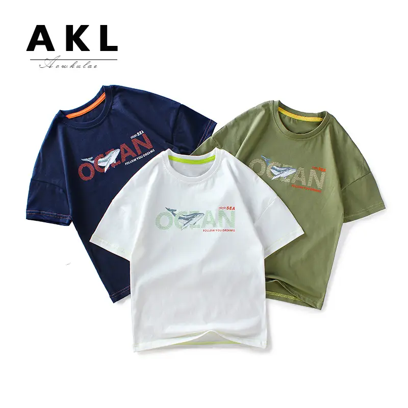 Kids Cotton T-Shirt White Cartoon Print 2026 - Image 4