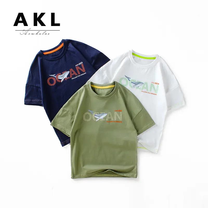 Kids Cotton T-Shirt White Cartoon Print 2026 - Image 5