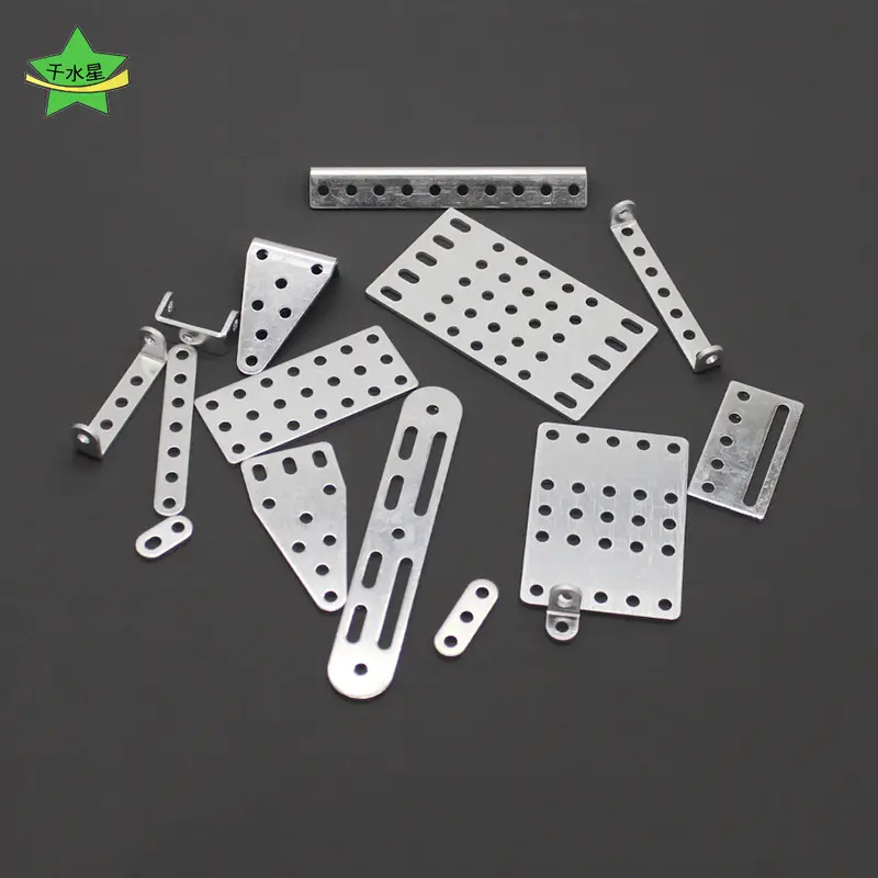 Aluminum Alloy Connecting Pieces with Holes Square Plate Vertical Triangle Plate