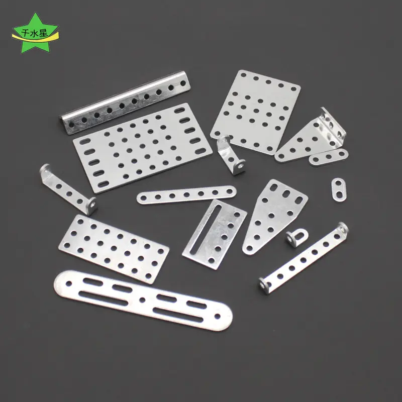 Aluminum Alloy Connecting Pieces with Holes Square Plate Vertical Triangle Plate